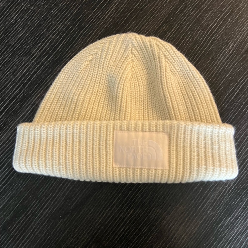The North Face Cream Knit Beanie NWOT